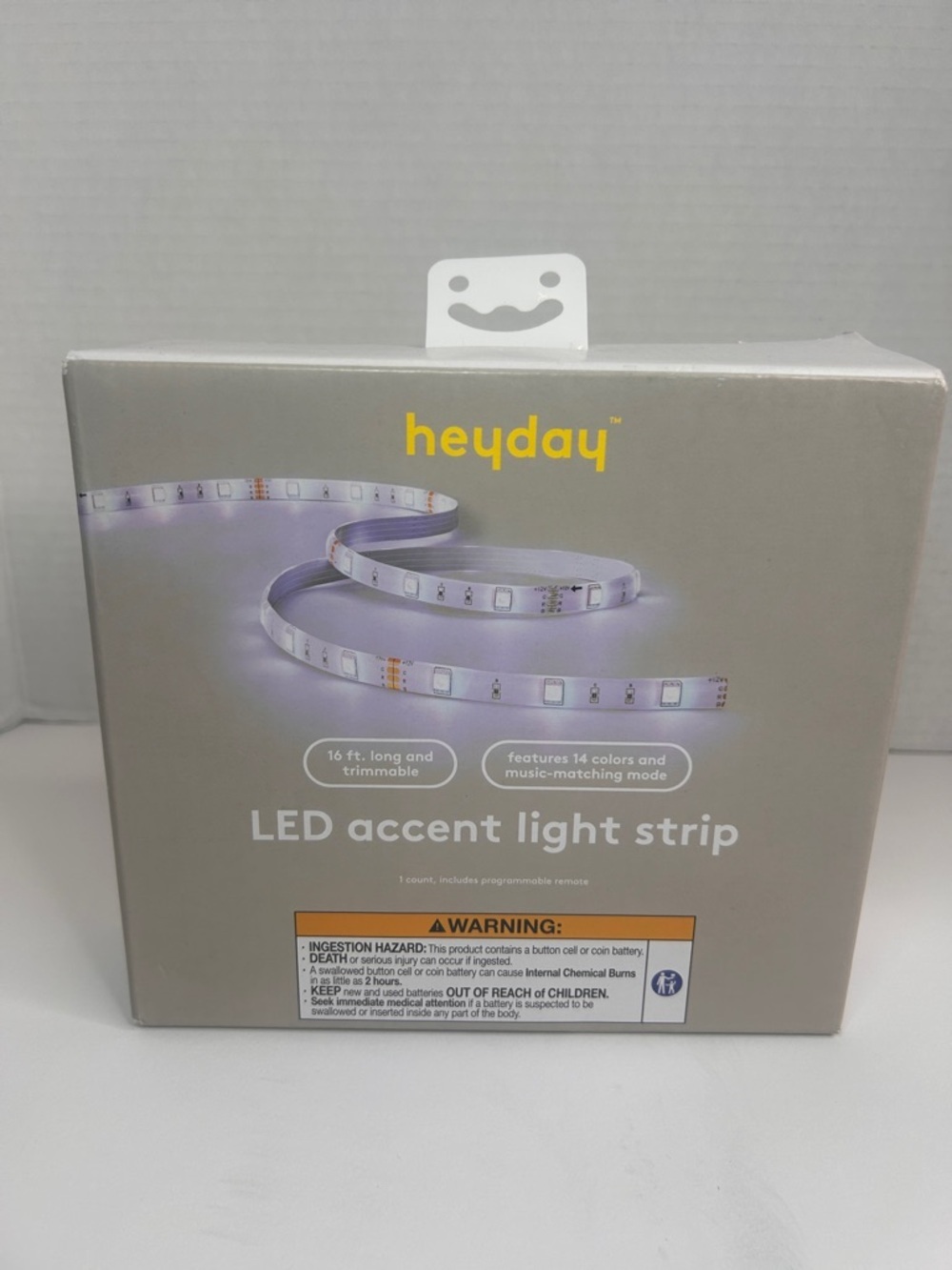 Heyday LED Accent Light Strip 16ft | 14 Colors | Music Mode | Remote Included